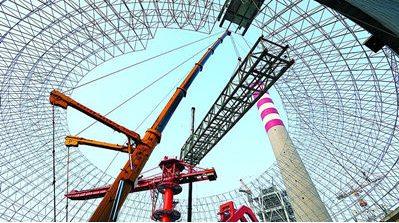 草莓视频在线观看视频吊装带除尘设备吊装案例图